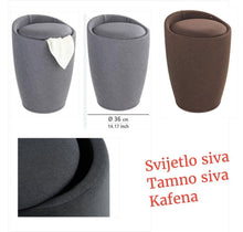 Učitajte sliku u preglednik galerije, 2u1 Tabure i košara za veš