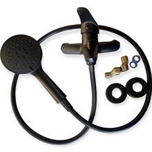 Učitajte sliku u preglednik galerije, Crna tuš baterija + crijevo + tuš ručica