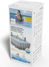 Učitajte sliku u preglednik galerije, INTEX Vrtni bazen 26790 Prizma okvir 400 x 200 x 122 cm s filtracijom uloška, ljestve, podloga

