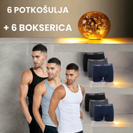 6 potkošulja + 6 bokserica