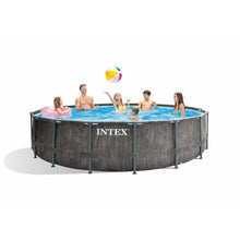 Učitajte sliku u preglednik galerije, Intex Greywood Prism samostojeći bazen 457x122cm 26742NP, ljestve, podloga, pumpa
