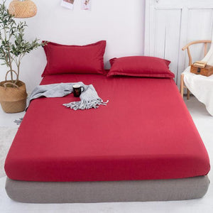 Plahta za bračni krevet crvena