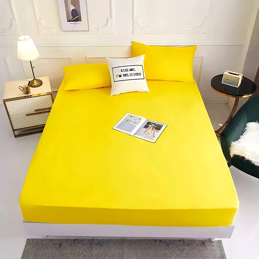 Plahta za bračni krevet žuta